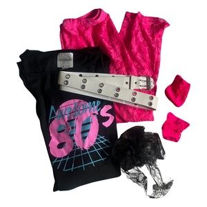 Underwraps Awesome 80s Womens Halloween Costume Small
